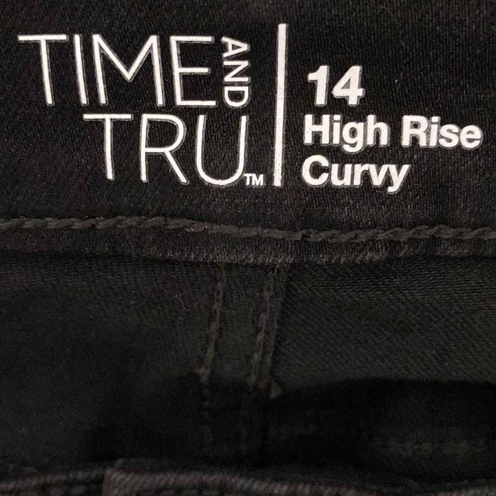 High Rise Curvy Jeans Women’s Size 14 Black Jeans - Picture 8 of 15